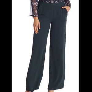 CeCe by Cynthia Steffens solid ruffle trim pant